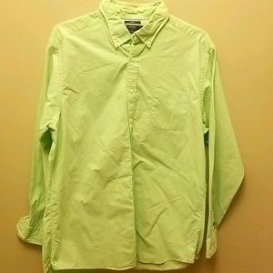 Cremieux Lime Green Button Down